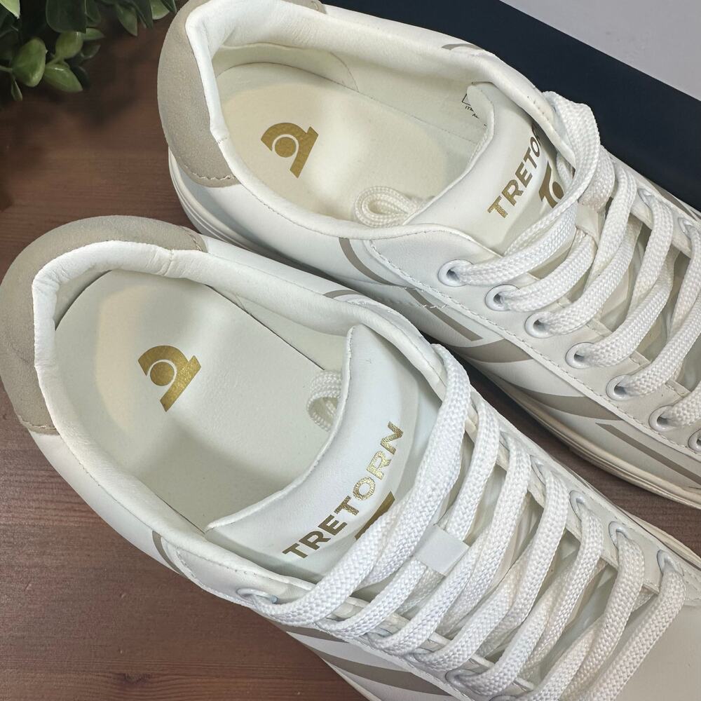 Tretorn Women's Serve Lace Up White Sneakers Size 7 - Picture 7 of 7